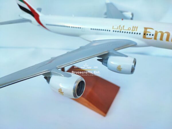 Model of Airbus A340-500 Emirates Airlines with detailed craftsmanship.